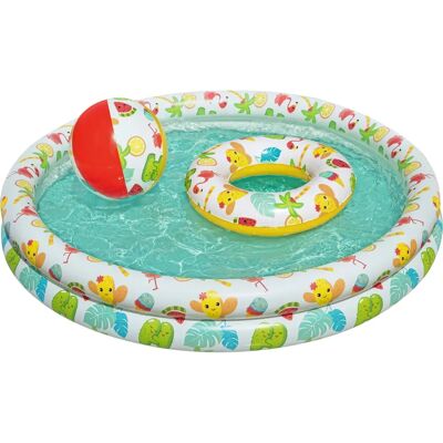 Bestway 51124 Kinder aufblasbarer Pool - Rund, 122x20cm Bestway 51124 Kinder aufblasbarer Pool - Rund, 122x20cm