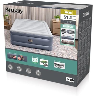 Bestway 6713I Διπλό Αερόστρωμα - Εσωτερική χρήση Bestway 6713I Διπλό Αερόστρωμα - Εσωτερική χρήση