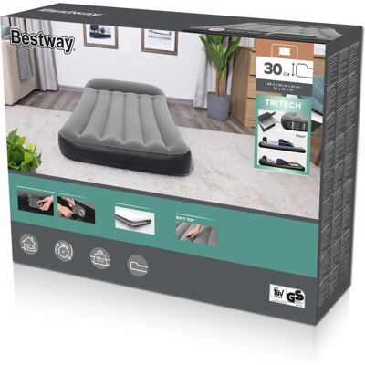 Matelas gonflable Bestway 67556 / 23 - Durable, Intérieur, 188x99x30cm - Publicité Matelas gonflable Bestway 67556 / 23 - Durable, Intérieur, 188x99x30cm - Publicité