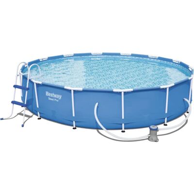 Piscina fuori terra Steel Pro Max rotonda - 4,27m x 0,84m - Esterno Piscina fuori terra Steel Pro Max rotonda - 4,27m x 0,84m - Esterno
