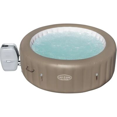 Bestway 60017 Banho de Hidromassagem - 916L para 6 Pessoas Redondo Bege e Branco Bestway 60017 Banho de Hidromassagem - 916L para 6 Pessoas Redondo Bege e Branco