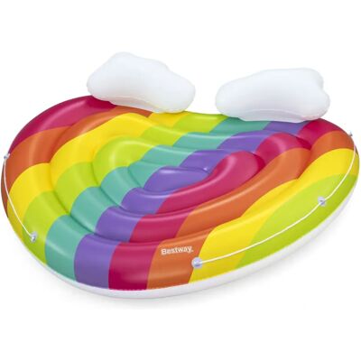 Bestway XXL Regenboog Zwem eiland - Inflatable Strand Pool Bestway XXL Regenboog Zwem eiland - Inflatable Strand Pool