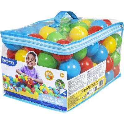 Bestway 52648 Sada 100 Plastových Míčků - Míčky do Bazénu Bestway 52648 Sada 100 Plastových Míčků - Míčky do Bazénu