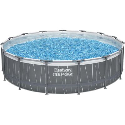 Bestway Steel Pro MAX Aufstellbecken - 14970L - Grau Bestway Steel Pro MAX Aufstellbecken - 14970L - Grau