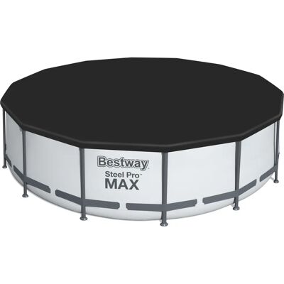 Bestway 58248 Zwembaddekking - Zwart, Ø 427 cm, Duurzaam PVC Bestway 58248 Zwembaddekking - Zwart, Ø 427 cm, Duurzaam PVC