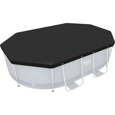 Bestway 58424 - Schwarze ovale Poolabdeckung - Poolabdeckung Bestway 58424 - Schwarze ovale Poolabdeckung - Poolabdeckung