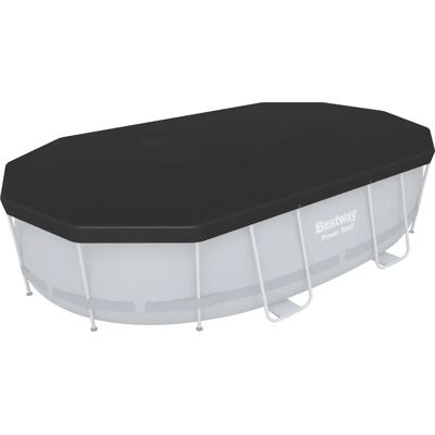 Bestway 58425 - Ovaali uima-allaspeite, Kestävä PVC, Helppo asentaa - Uima-allaspeite Bestway 58425 - Ovaali uima-allaspeite, Kestävä PVC, Helppo asentaa - Uima-allaspeite