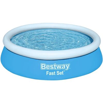 Bestway Blue Fast Set Pool - Swimming Pool, Easy Setup, 183x51cm Bestway Blue Fast Set Pool - Swimming Pool, Easy Setup, 183x51cm