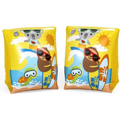 Nacelle de natation pour bébé Bestway - Jaune - Brassards de soutien pour 3-6 ans - Publicité Nacelle de natation pour bébé Bestway - Jaune - Brassards de soutien pour 3-6 ans - Publicité