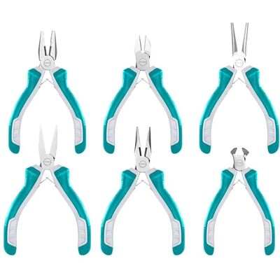 TOTAL TOOLS Zestaw 6 mini szczypiec 115 mm - Narzędzia ręczne TOTAL TOOLS Zestaw 6 mini szczypiec 115 mm - Narzędzia ręczne