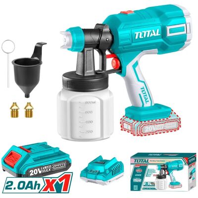 TOTAL Tools - P20S - 20V - 800ml - Pistolet pulvérisateur - Publicité TOTAL Tools - P20S - 20V - 800ml - Pistolet pulvérisateur - Publicité