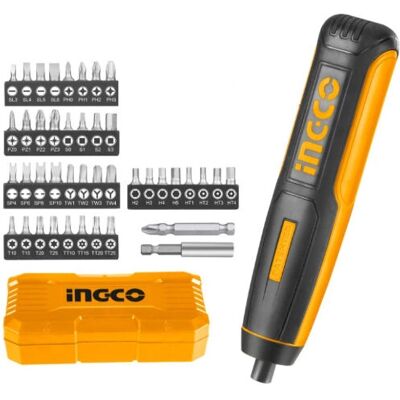 Ingco CSDLI0403 Destornillador eléctrico - Impacto - 240 RPM - Amarillo Ingco CSDLI0403 Destornillador eléctrico - Impacto - 240 RPM - Amarillo
