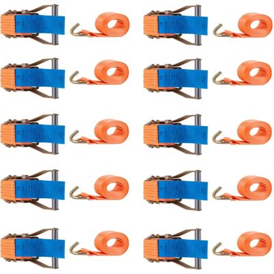 BFO - 6m x 50mm - Iron Handle - Double Hook - Ratchet Strap BFO - 6m x 50mm - Iron Handle - Double Hook - Ratchet Strap