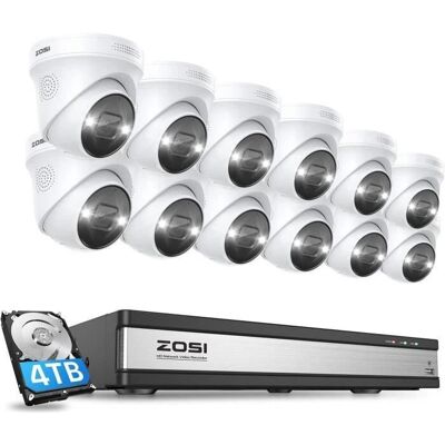 Zosi - 4K Poe Kit - 12 pièces - 8MP - Kit de surveillance - Publicité Zosi - 4K Poe Kit - 12 pièces - 8MP - Kit de surveillance - Publicité