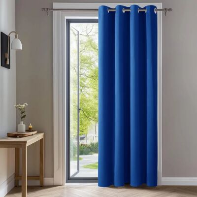Rideaux occultants Deconovo 140x240cm Bleu - Intérieur - Anneaux Rideaux occultants Deconovo 140x240cm Bleu - Intérieur - Anneaux