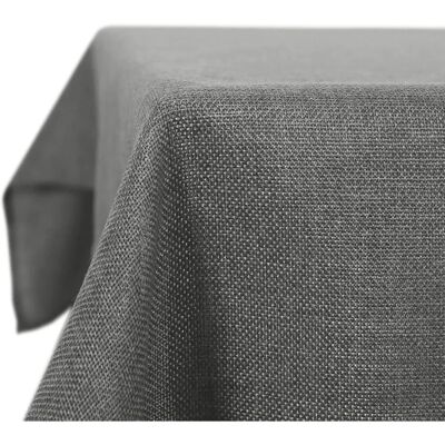 Deconovo Nappe imperméable gris foncé - 150x300 cm Deconovo Nappe imperméable gris foncé - 150x300 cm