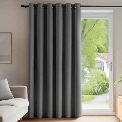 Rideaux occultants gris clair Deconovo - 200x290 cm - Rideaux - Publicité Rideaux occultants gris clair Deconovo - 200x290 cm - Rideaux - Publicité