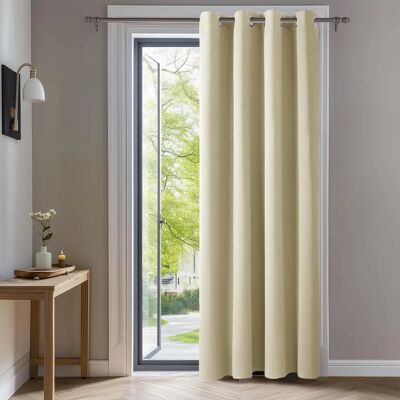 Cortinas blackout bege escuro 140x290cm Deconovo - Uso interno Cortinas blackout bege escuro 140x290cm Deconovo - Uso interno