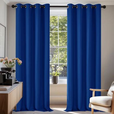 Cortinas Blackout Azuis Deconovo - 140x280 cm - Escurecimento do quarto Cortinas Blackout Azuis Deconovo - 140x280 cm - Escurecimento do quarto