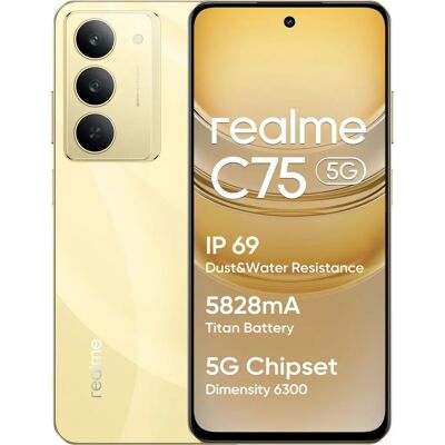 Realme C75 5G - 8GB/256GB - Goud - Smartphone Realme C75 5G - 8GB/256GB - Goud - Smartphone