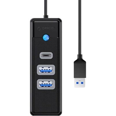 Orico USB-C & USB-A Hub - 3 Ports - 5 Gbps - Schwarz Orico USB-C & USB-A Hub - 3 Ports - 5 Gbps - Schwarz
