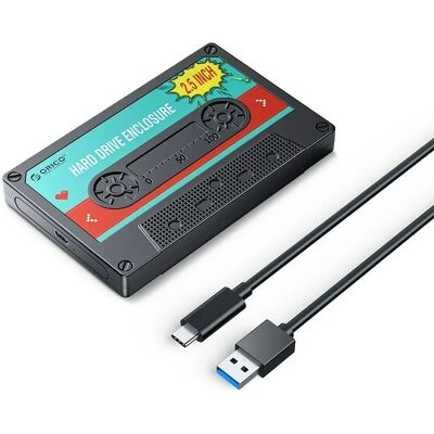 Boîtier Orico 2,5" HDD/SSD - Noir - Supporte 6TB - Publicité Boîtier Orico 2,5" HDD/SSD - Noir - Supporte 6TB - Publicité
