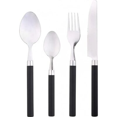 SAN IGNACIO FUNNY Schwarzes Edelstahlbesteck - Besteckset SAN IGNACIO FUNNY Schwarzes Edelstahlbesteck - Besteckset