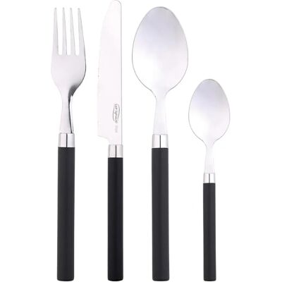 San Ignacio Ensemble de couverts Happie Black 24 pièces - Ensemble de couverts San Ignacio Ensemble de couverts Happie Black 24 pièces - Ensemble de couverts