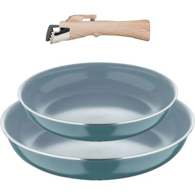 Bergner BG-34880-GR Kokkset - Stekpanna, Kastrull - Grön Bergner BG-34880-GR Kokkset - Stekpanna, Kastrull - Grön
