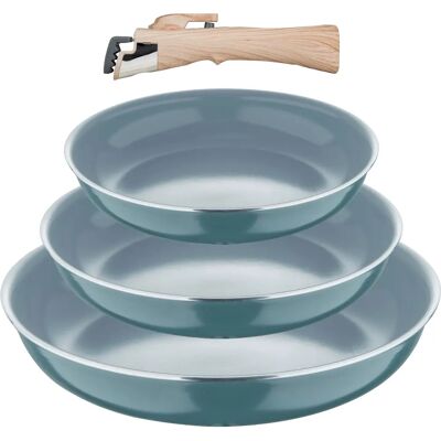 Bergner Induktions- und Gas-Kochgeschirr-Set - 18/20/24 - Platzsparend, Antihaft Bergner Induktions- und Gas-Kochgeschirr-Set - 18/20/24 - Platzsparend, Antihaft