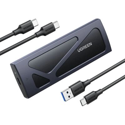 Ugreen 15512 SSD ház - NVMe, Fekete, Szürke - Ház SSD Ugreen 15512 SSD ház - NVMe, Fekete, Szürke - Ház SSD