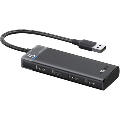 Ugreen USB Hub - 4-Port, Schwarz - USB Hub Ugreen USB Hub - 4-Port, Schwarz - USB Hub