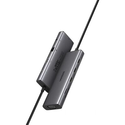 Ugreen Revodok 10-i-1 USB-C Hub - Kompakt dock med flere porter Ugreen Revodok 10-i-1 USB-C Hub - Kompakt dock med flere porter