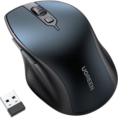 Ugreen Modèle MU101 Souris Sans Fil - Ergonomique, Bleu, 2,4 GHz Ugreen Modèle MU101 Souris Sans Fil - Ergonomique, Bleu, 2,4 GHz