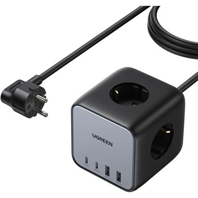 Ugreen Hálózati szalag - 65W USB C & A + 3 aljzat - Kompakt & Biztonságos Ugreen Hálózati szalag - 65W USB C & A + 3 aljzat - Kompakt & Biztonságos