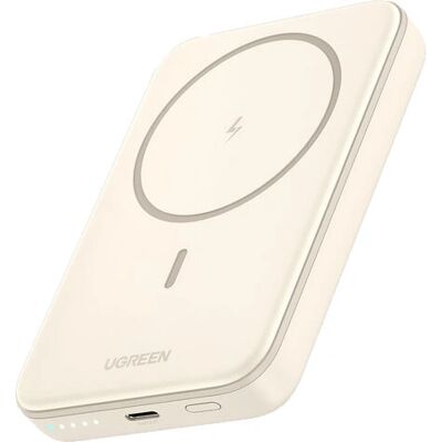 Ugreen 25208 Power Bank 10000mAh Trådløs Beige - Power Bank Ugreen 25208 Power Bank 10000mAh Trådløs Beige - Power Bank