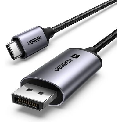 Kabel Ugreen USB-C do DisplayPort 8K - 3m - Czarny Kabel Ugreen USB-C do DisplayPort 8K - 3m - Czarny