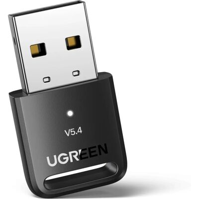 Ugreen Bluetooth Adapter - Bluetooth 5.3/5.4, USB-A, Draadloos Ugreen Bluetooth Adapter - Bluetooth 5.3/5.4, USB-A, Draadloos