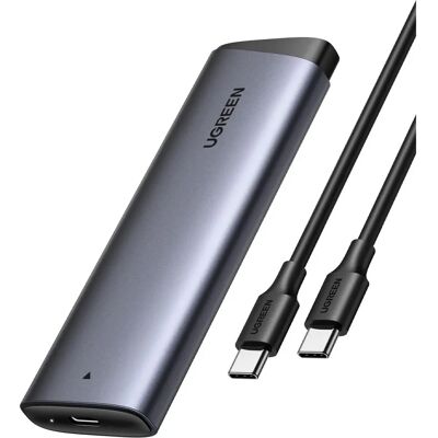 UGREEN CM767 M.2 PCIe SSD Gehäuse - USB 3.1 C-A Schwarz-Silber UGREEN CM767 M.2 PCIe SSD Gehäuse - USB 3.1 C-A Schwarz-Silber