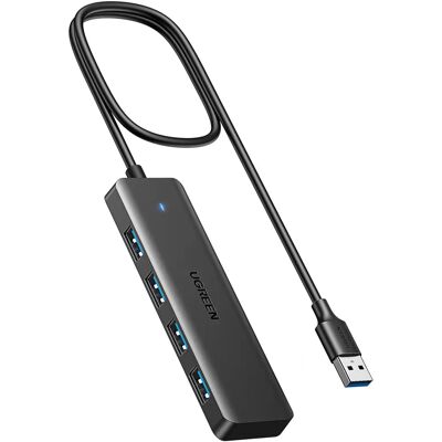 Ugreen USB Hub CM219 - 4 Portit - Musta - USB 3.0 Ugreen USB Hub CM219 - 4 Portit - Musta - USB 3.0