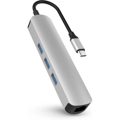 HyperDrive HD233A Hub USB-C - 6 en 1, HDMI 4K, Ethernet, Carga rápida HyperDrive HD233A Hub USB-C - 6 en 1, HDMI 4K, Ethernet, Carga rápida
