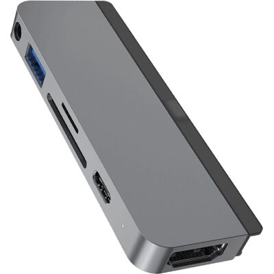 HYPER HyperDrive 6-in-1 USB-C Hub Adapter für iPad - 4K HDMI, 60W Strom HYPER HyperDrive 6-in-1 USB-C Hub Adapter für iPad - 4K HDMI, 60W Strom