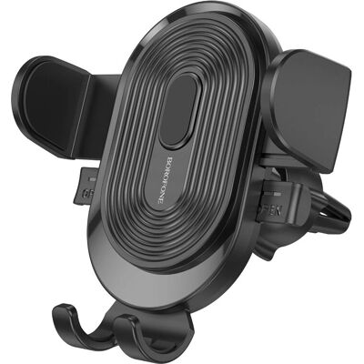 Borofone - BH84 - Noir - 53-90 mm - Support smartphone voiture - Publicité Borofone - BH84 - Noir - 53-90 mm - Support smartphone voiture - Publicité