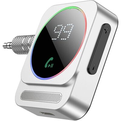 Récepteur audio Borofone BC52 True Way - Bluetooth, AUX, argent - récepteur audio - Publicité Récepteur audio Borofone BC52 True Way - Bluetooth, AUX, argent - récepteur audio - Publicité