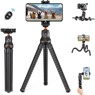 K&F Concept Compact Statief - 32cm Wit - Camera Accessoire K&F Concept Compact Statief - 32cm Wit - Camera Accessoire