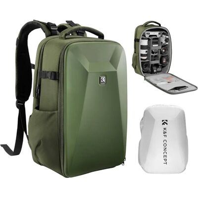 K&F Concept Hardshell 22L - zielony - laptop 15,6" - Torba na aparat fotograficzny K&F Concept Hardshell 22L - zielony - laptop 15,6" - Torba na aparat fotograficzny