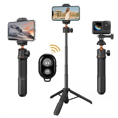 Selfie stick 3-w-1 z podstawą i pilotem Selfie stick 3-w-1 z podstawą i pilotem