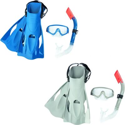 Set nuoto Bestway 25020 - Protezione UV, Maschera, Snorkel, Pinne Set nuoto Bestway 25020 - Protezione UV, Maschera, Snorkel, Pinne