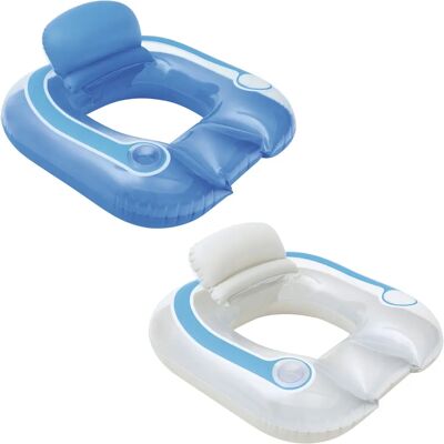 Bestway 43097 Pool Schwimmring Blau - Aufblasbarer Sitz Bestway 43097 Pool Schwimmring Blau - Aufblasbarer Sitz