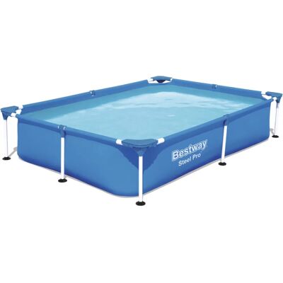 Piscine hors-sol rectangulaire Bestway Steel Pro - 1200L - Publicité Piscine hors-sol rectangulaire Bestway Steel Pro - 1200L - Publicité
